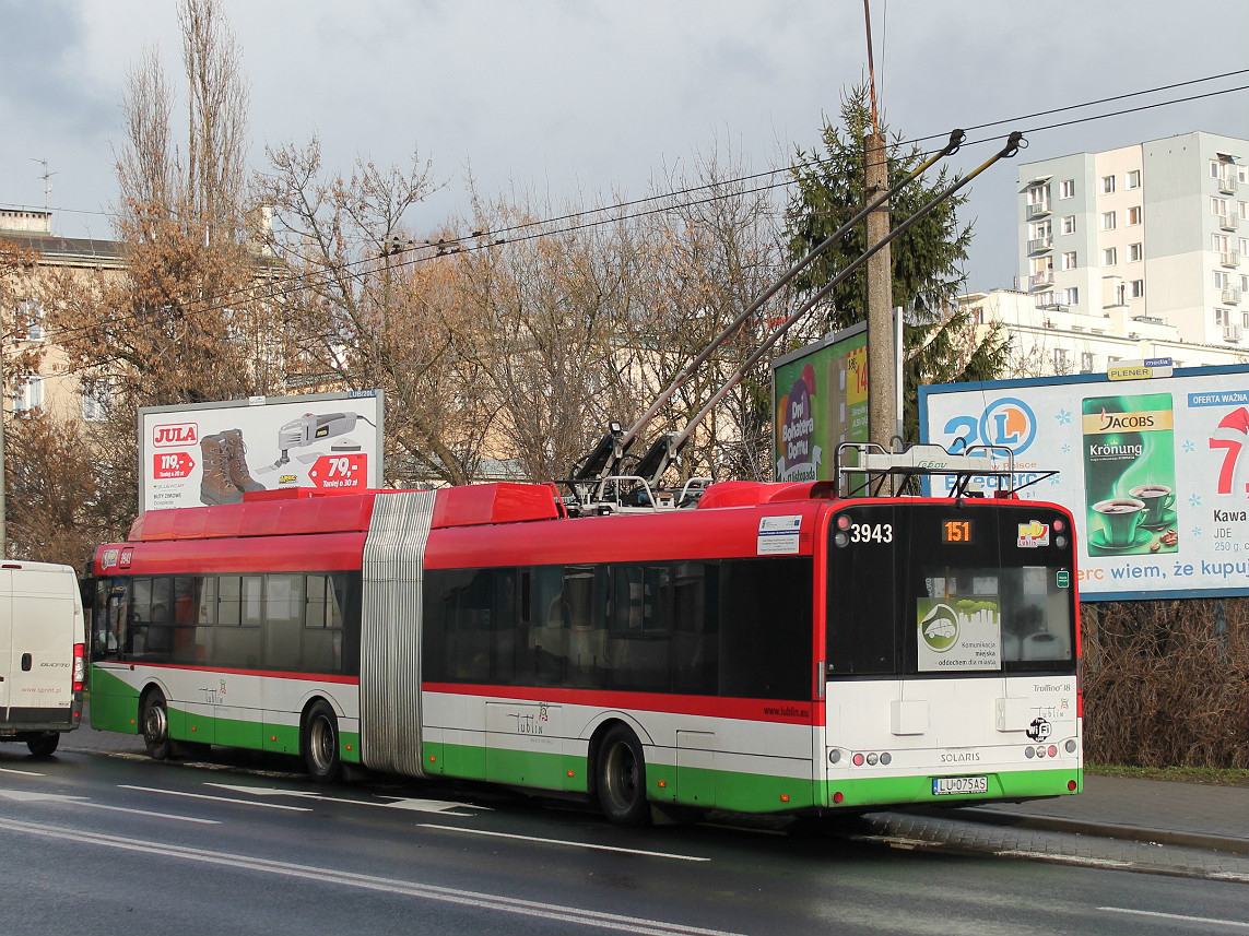 Люблин, Solaris Trollino III 18 M № 3943