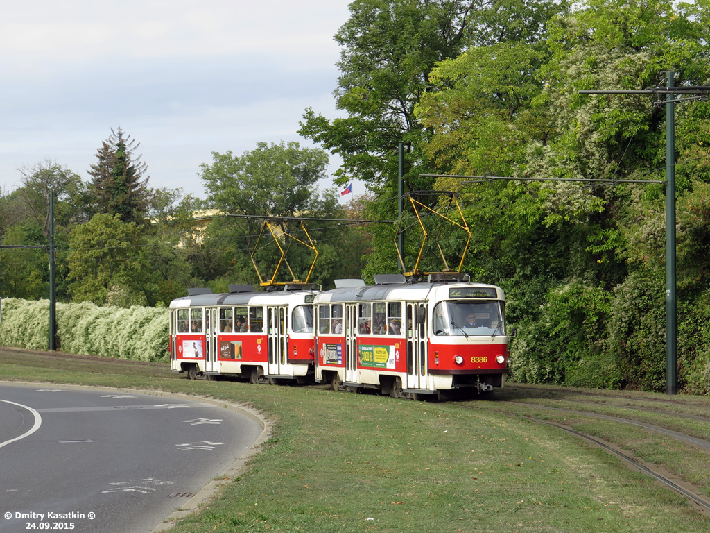 Прага, Tatra T3R.P № 8386