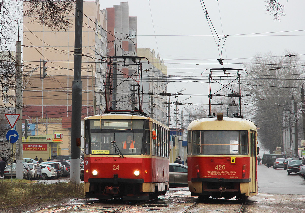 Тула, Tatra T6B5SU № 24; Тула, Tatra T3SU № 426