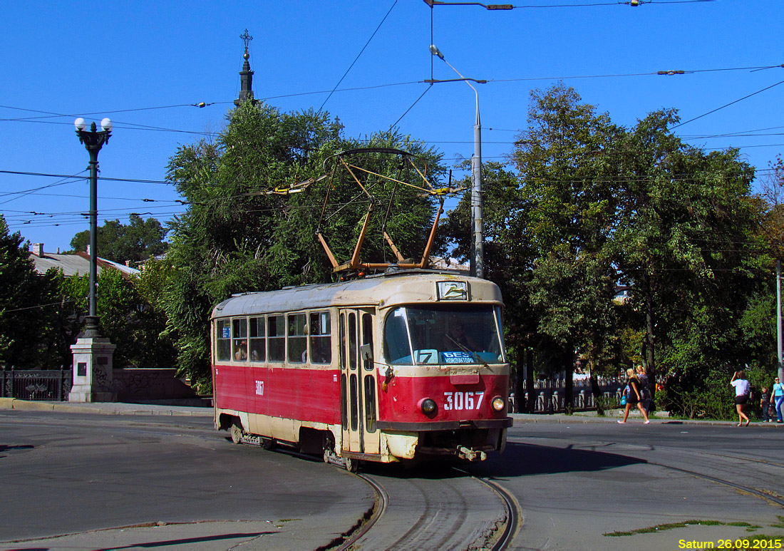 Харків, Tatra T3SU (двухдверная) № 3067
