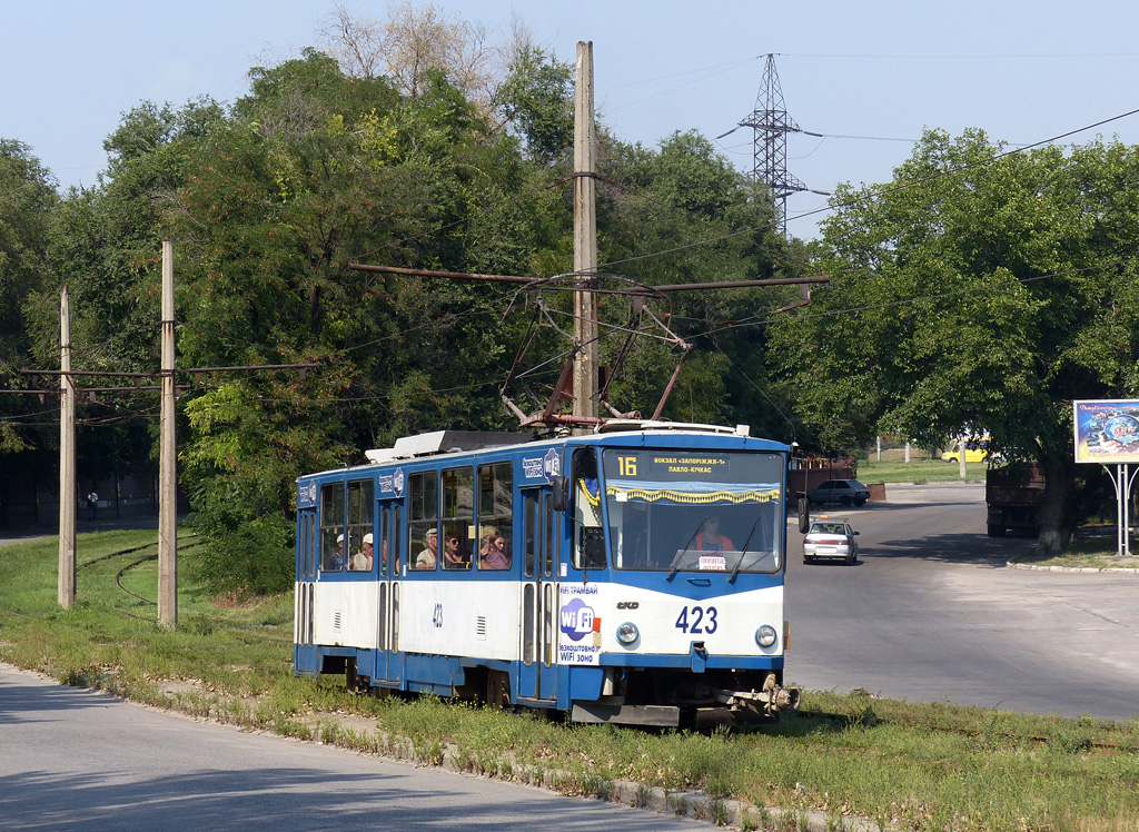 Запорожье, Tatra T6B5SU № 423
