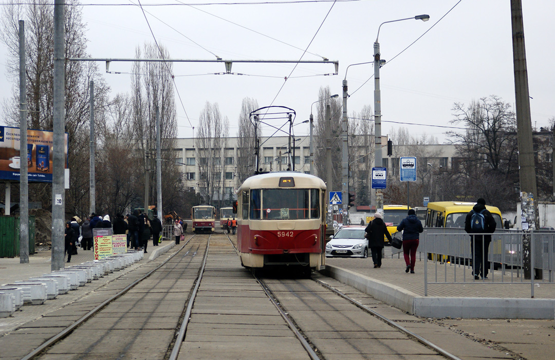 Киев, Tatra T3SU № 5942; Киев — Трамвайные линии: Дарницкая сеть