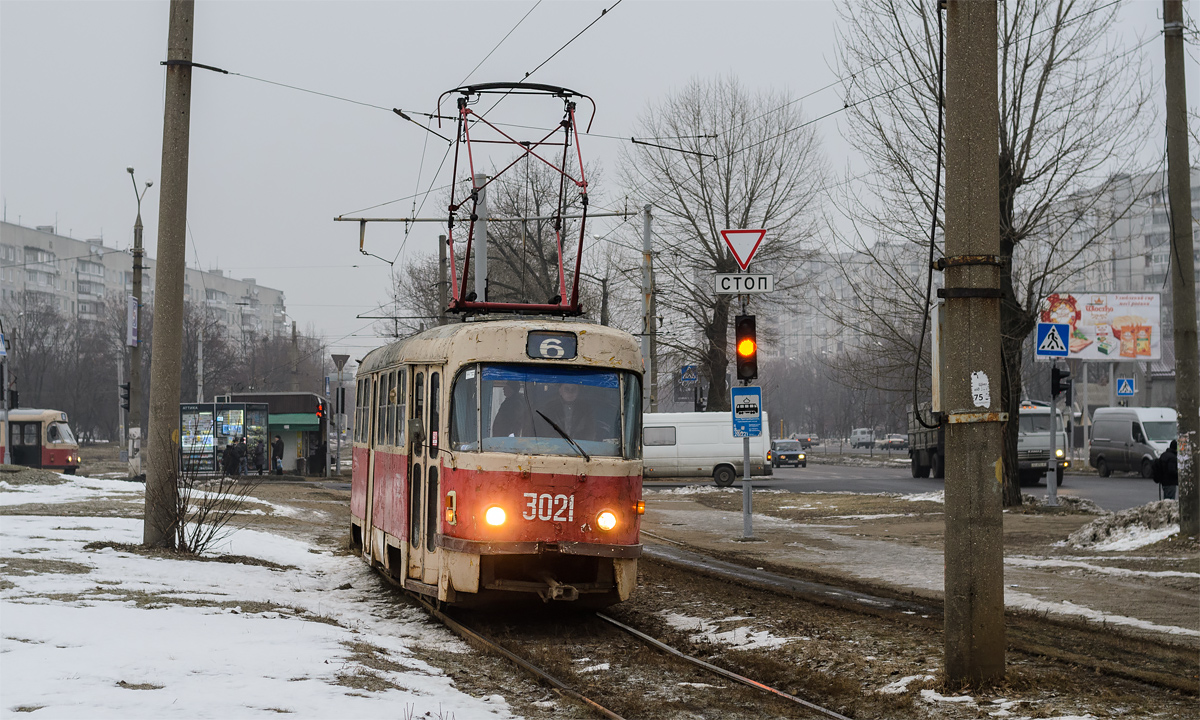 Харьков, Tatra T3SU № 3021