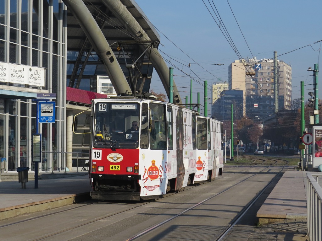 Верхнесилезская агломерация, Konstal 105Na № 492 Верхнесилезская агломерация, Konstal 105Na № 492