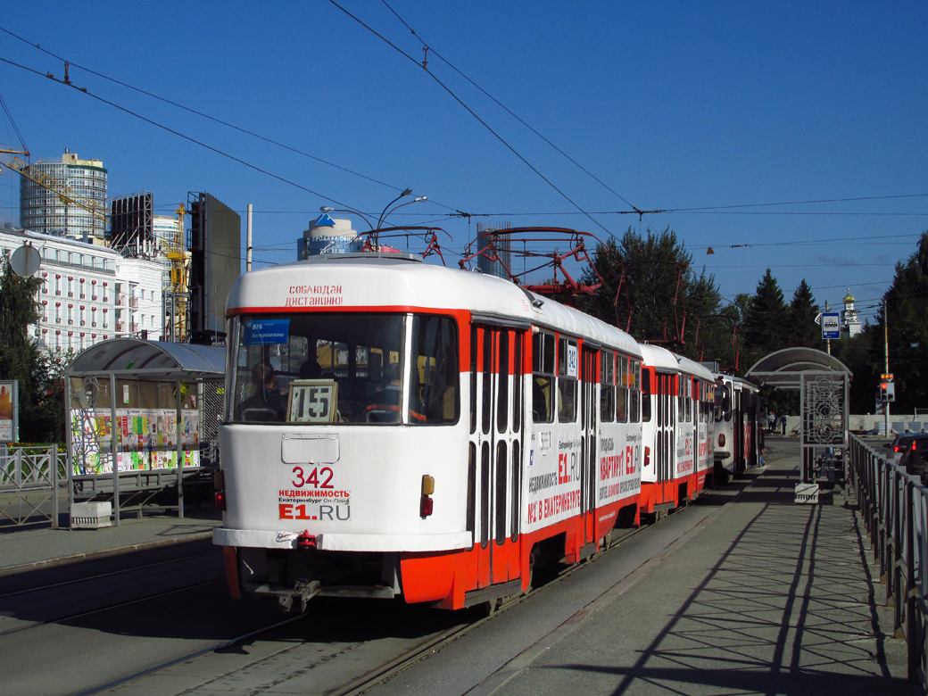 Екатеринбург, Tatra T3SU № 342