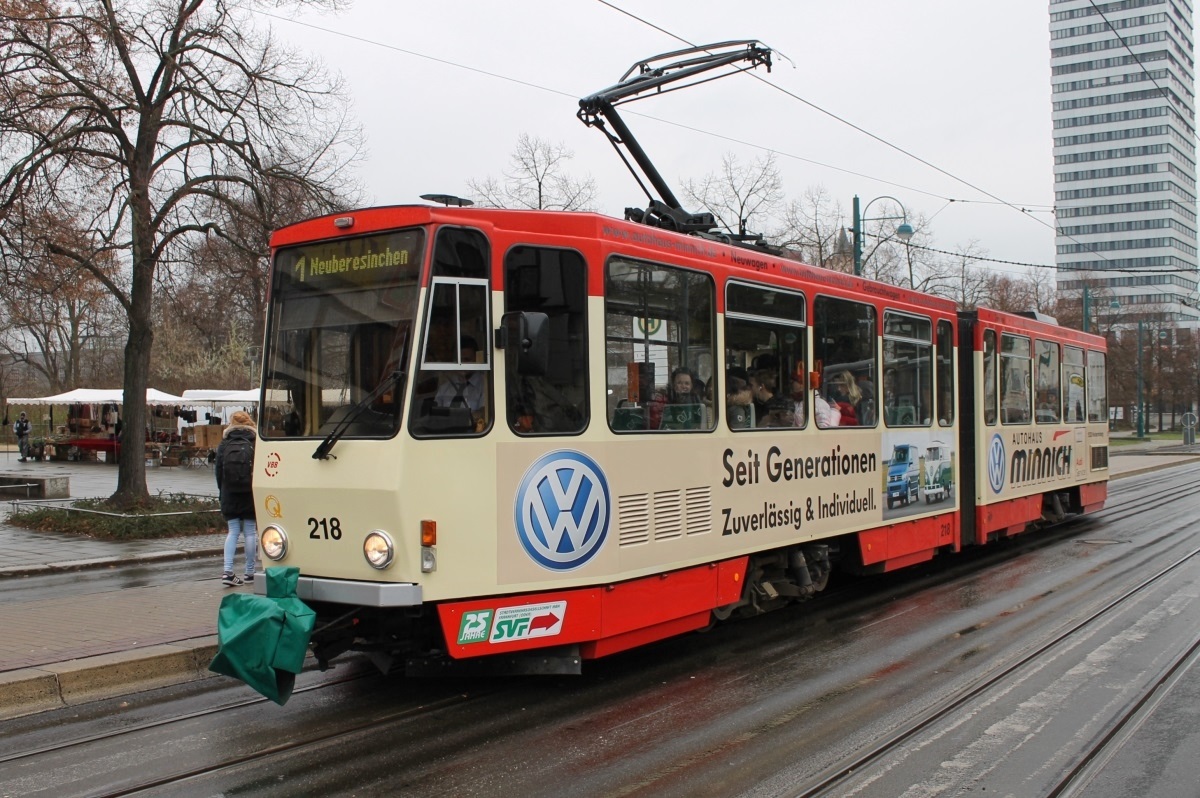 Frankfurt an der Oder, Tatra KT4DM № 218 Frankfurt an der Oder, Tatra KT4DM № 218