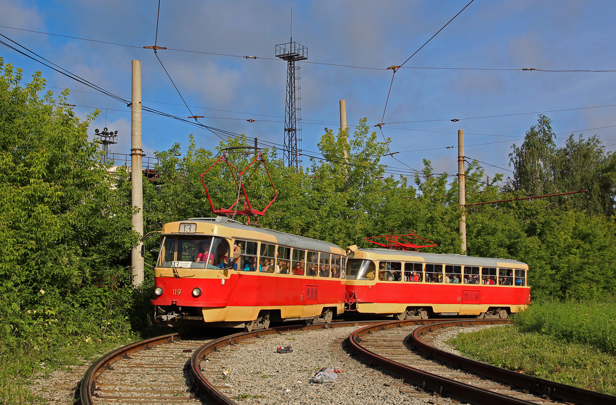 Екатеринбург, Tatra T3SU (двухдверная) № 119; Екатеринбург, Tatra T3SU (двухдверная) № 120