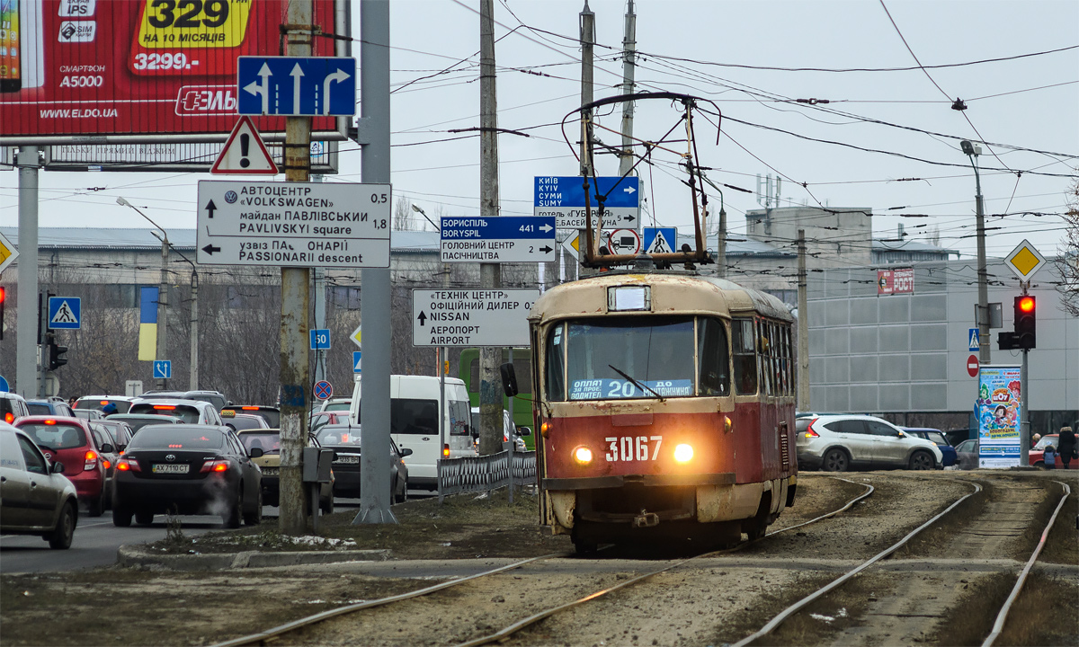 Charkov, Tatra T3SU (2-door) č. 3067
