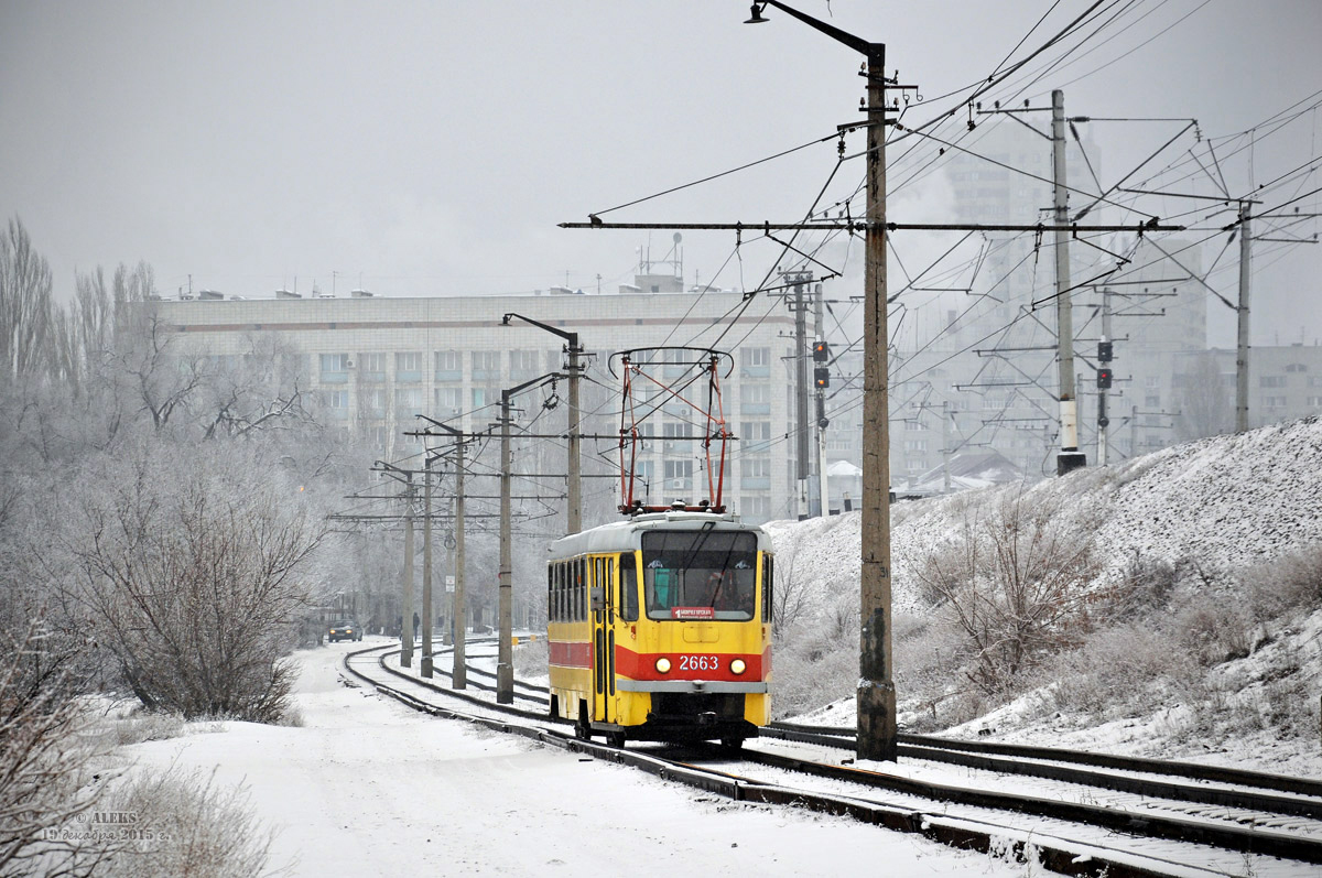 Волгоград, Tatra T3SU мод. ВЗСМ № 2663