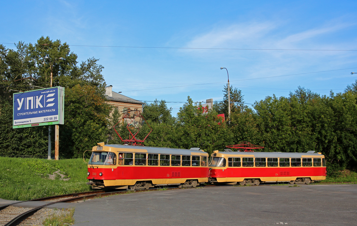 Екатеринбург, Tatra T3SU № 330; Екатеринбург, Tatra T3SU № 329