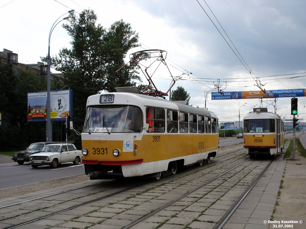 Москва, Tatra T3SU № 3931; Москва, Tatra T3SU № 1996