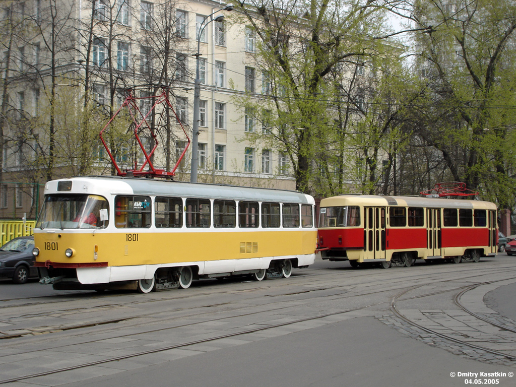Москва, Tatra T3SU № 1801; Москва, МТТД № 1308