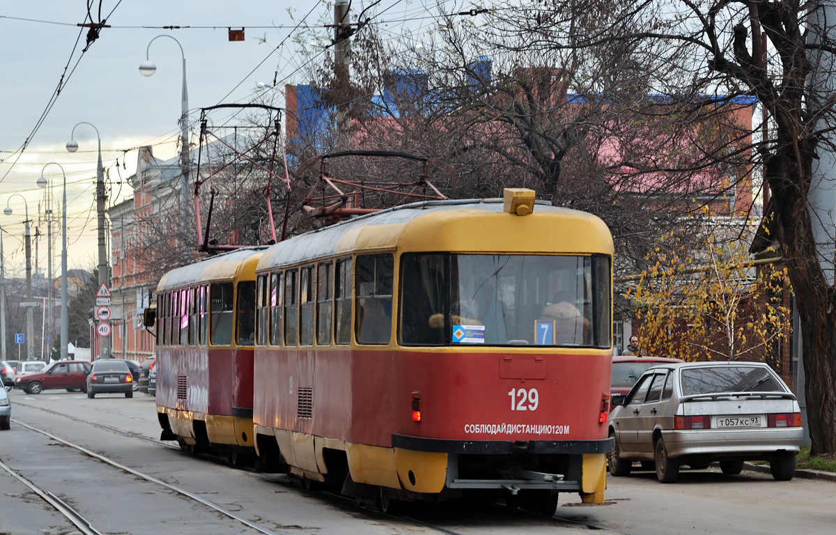 Краснодар, Tatra T3SU № 129