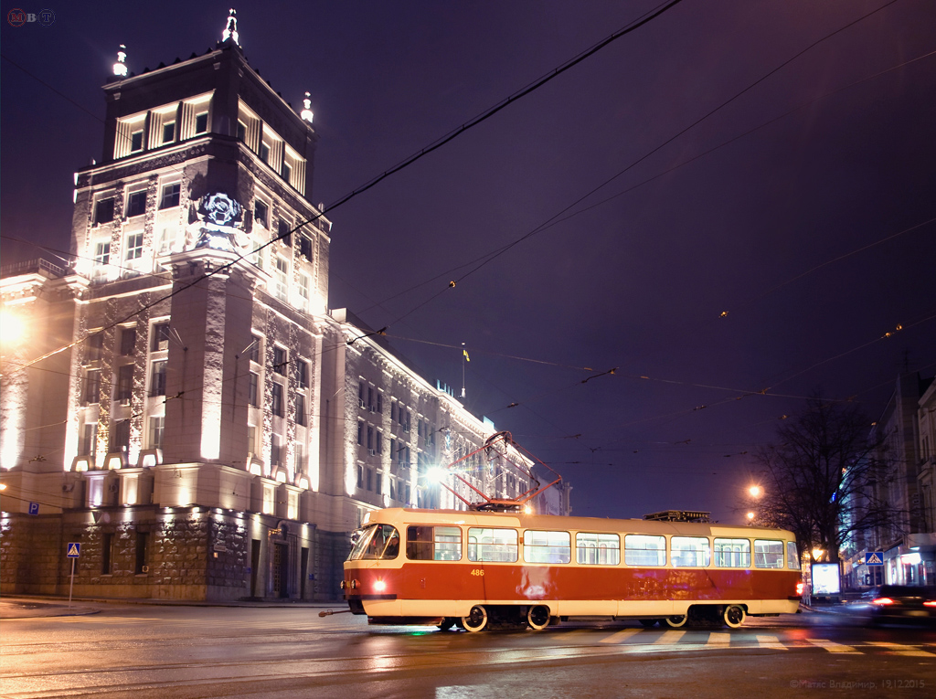 Харьков, Tatra T3A № 486