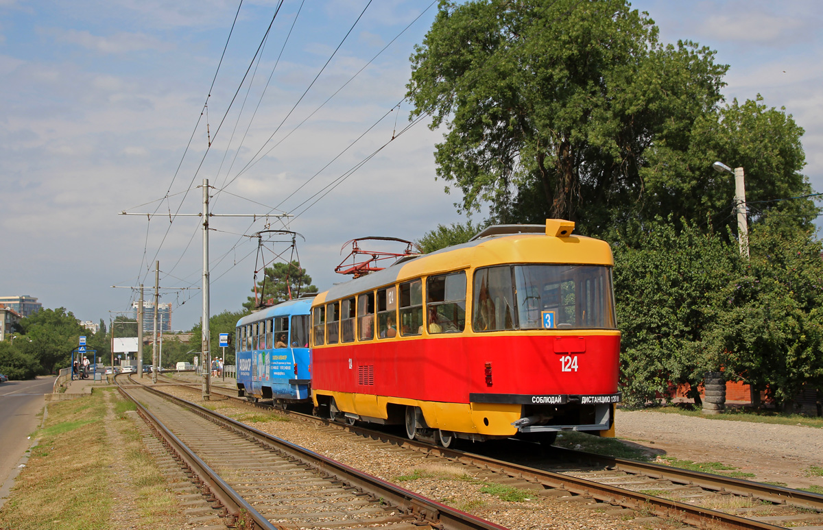 Краснодар, Tatra T3SU № 124