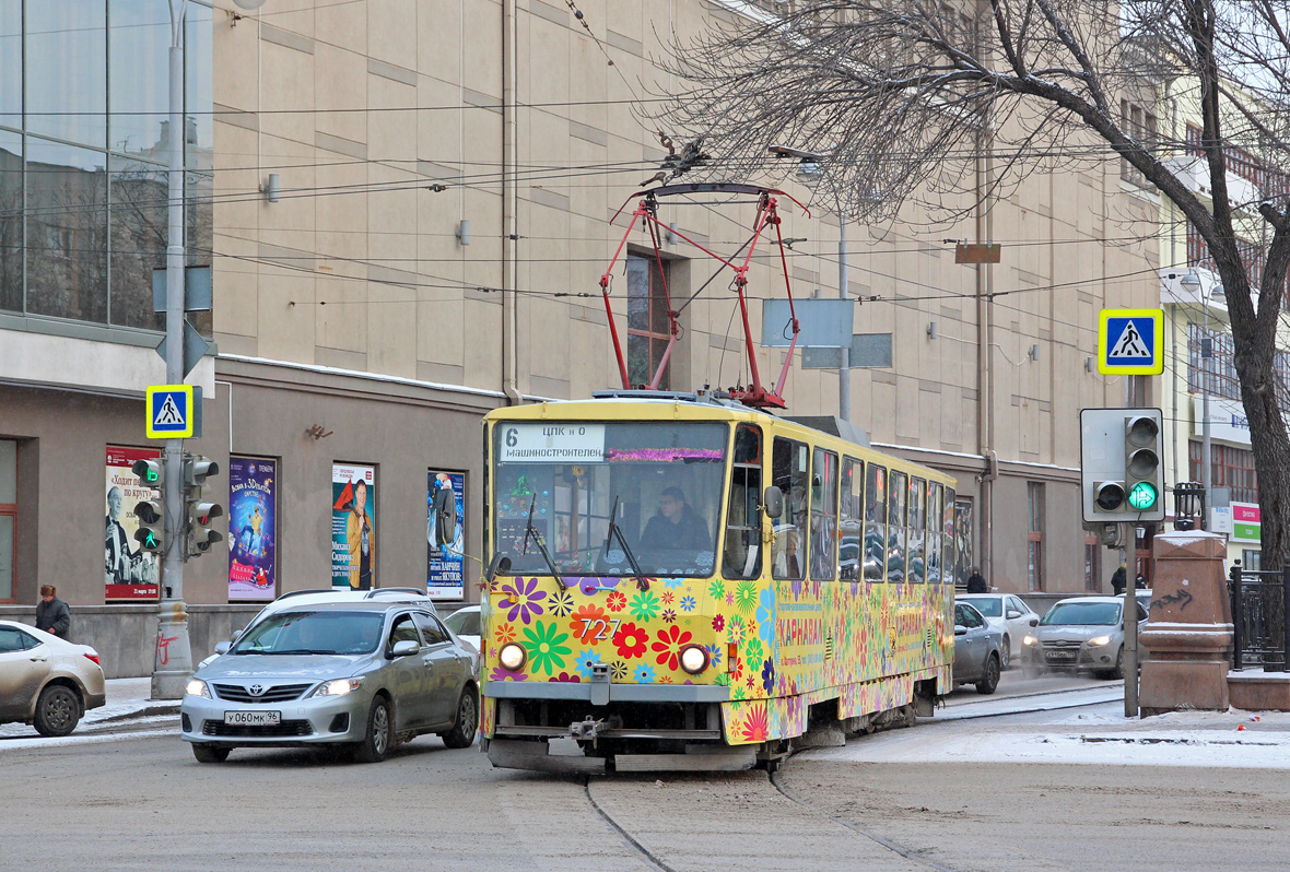 Екатеринбург, Tatra T6B5SU № 727