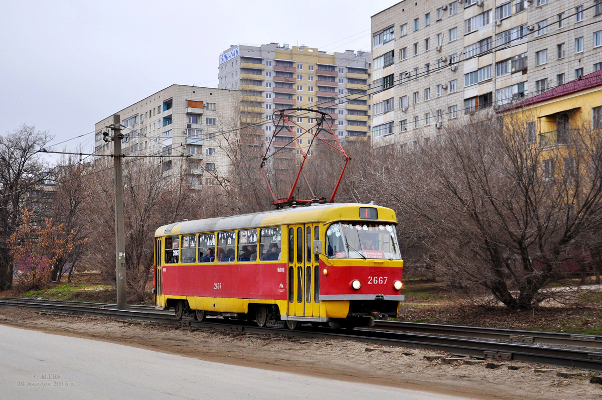 Volgograd, Tatra T3SU (2-door) # 2667