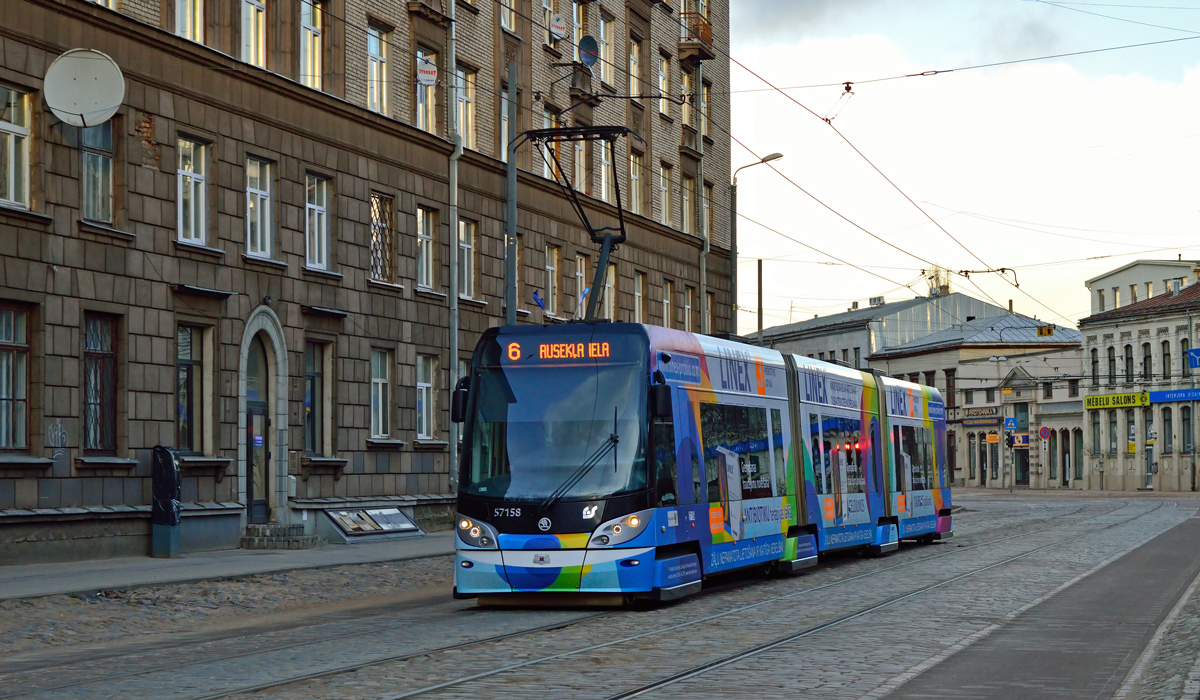 Рига, Škoda 15T ForCity Alfa Riga № 57158