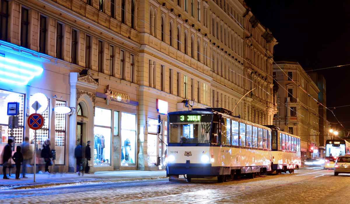 Рига, Tatra T3MR (T6B5-R) № 35174