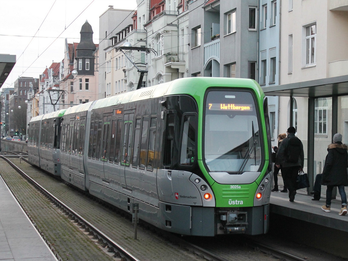 Ганновер, HeiterBlick/Vossloh/Alstom TW3000 № 3025