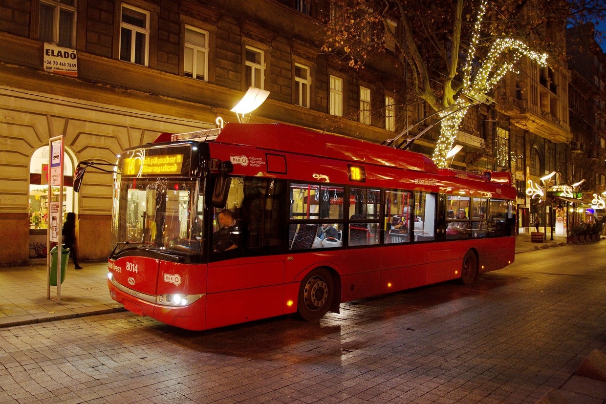 Будапешт, Solaris Trollino III 12 Škoda № 8014