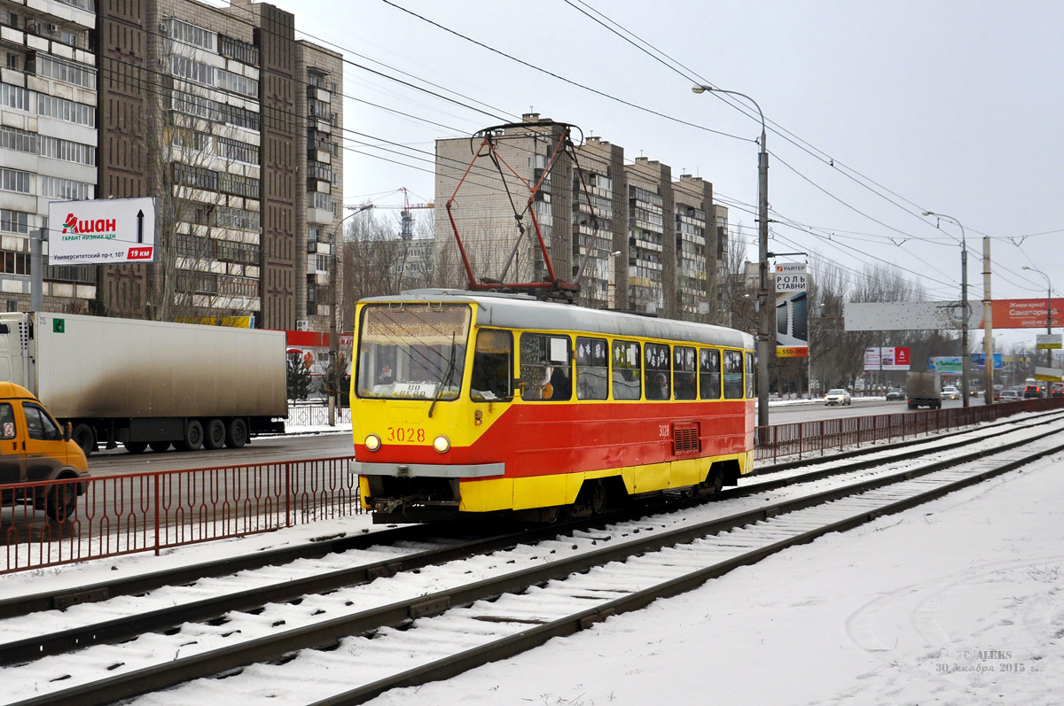 Волгоград, Tatra T3SU мод. ВЗСМ № 3028