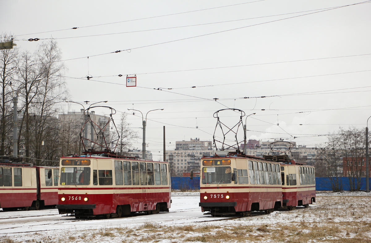 Санкт-Петербург, ЛМ-68М № 7568; Санкт-Петербург, ЛМ-68М № 7575
