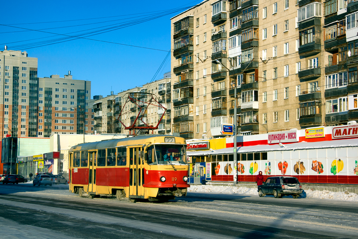 Екатеринбург, Tatra T3SU (двухдверная) № 119