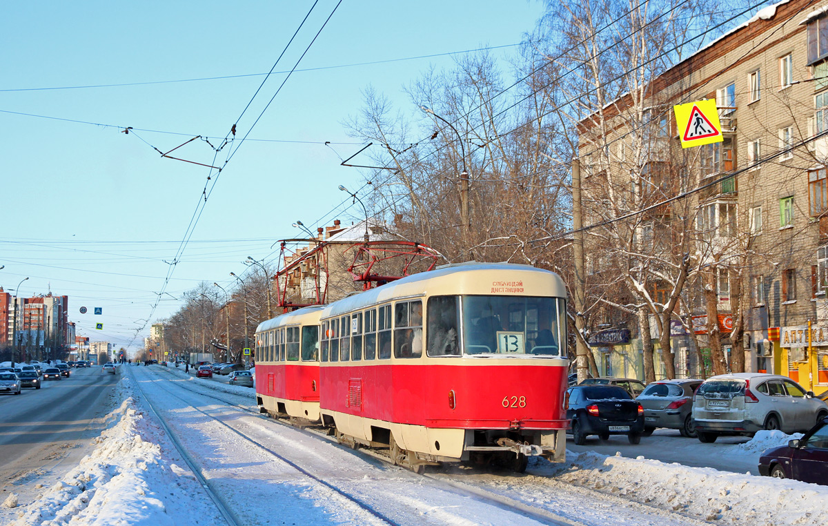 Yekaterinburg, Tatra T3SU (2-door) Br. 628