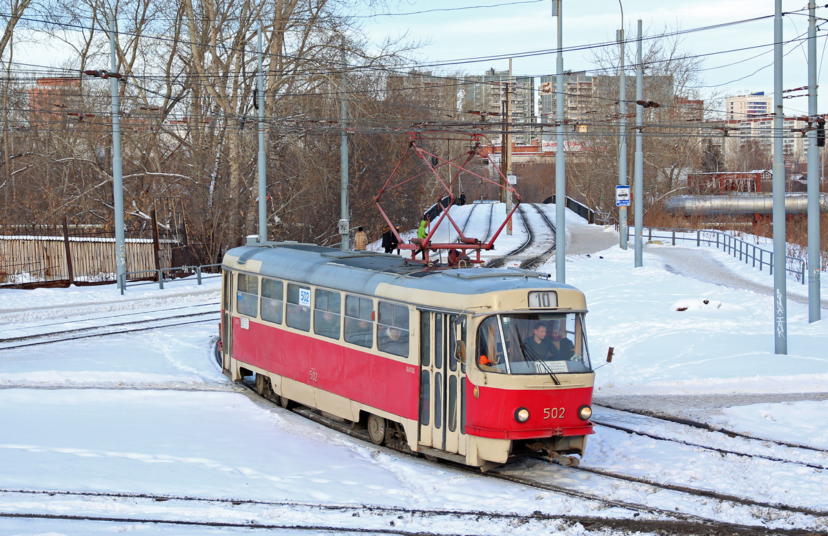 Yekaterinburg, Tatra T3SU (2-door) # 502