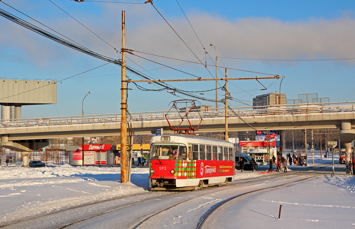 Екатеринбург, Tatra T3SU № 592