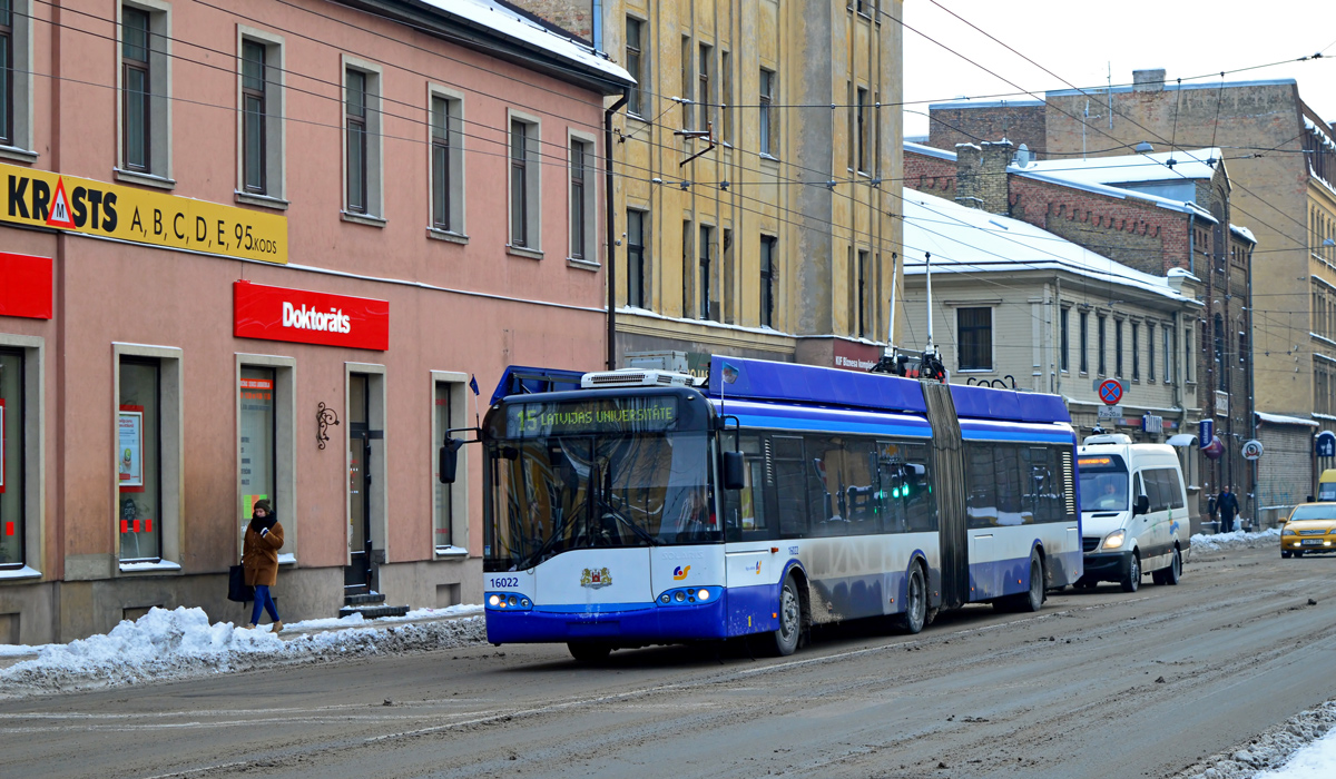 Рига, Solaris Trollino II 18 Ganz № 16022