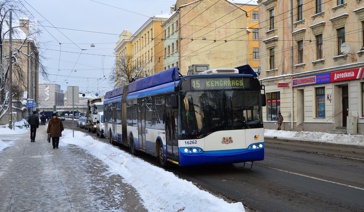 Рига, Solaris Trollino II 18 Ganz № 16262