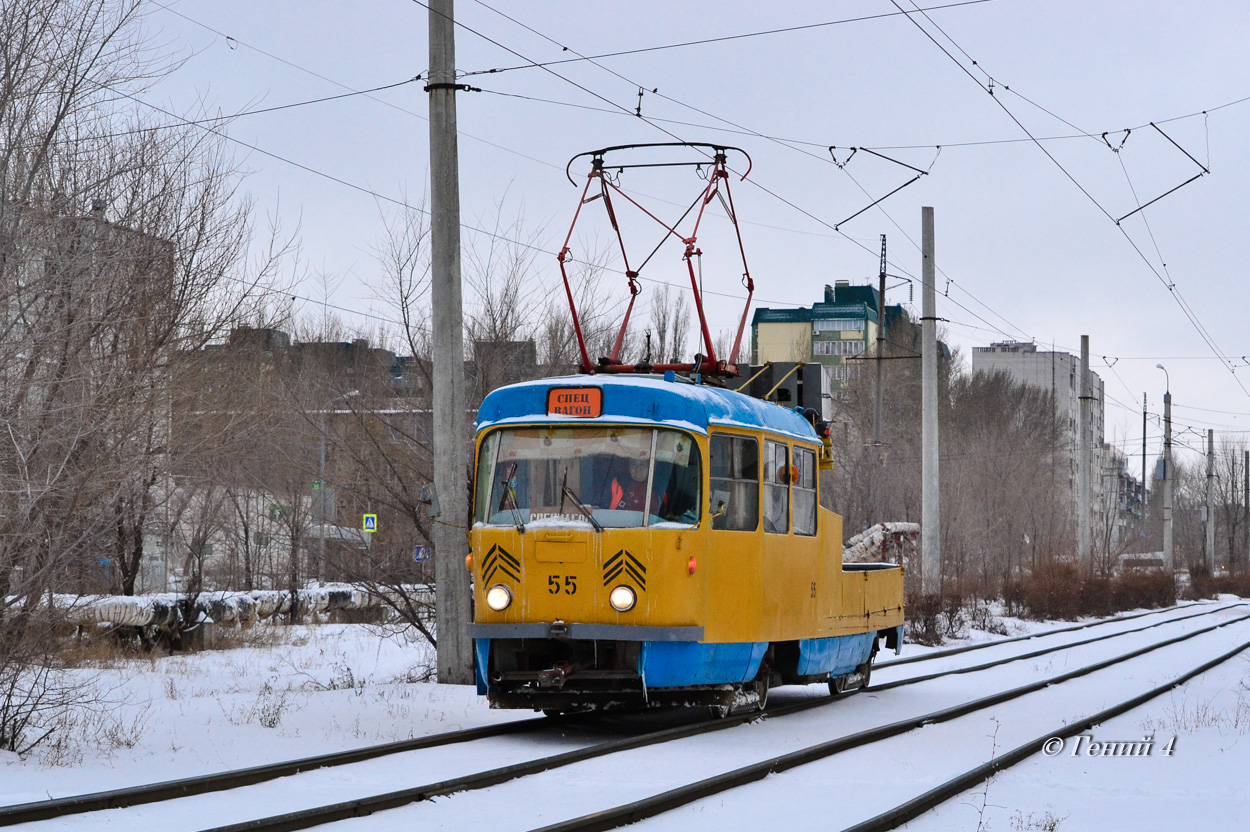 Волгоград, Tatra T3SU (двухдверная) № 55