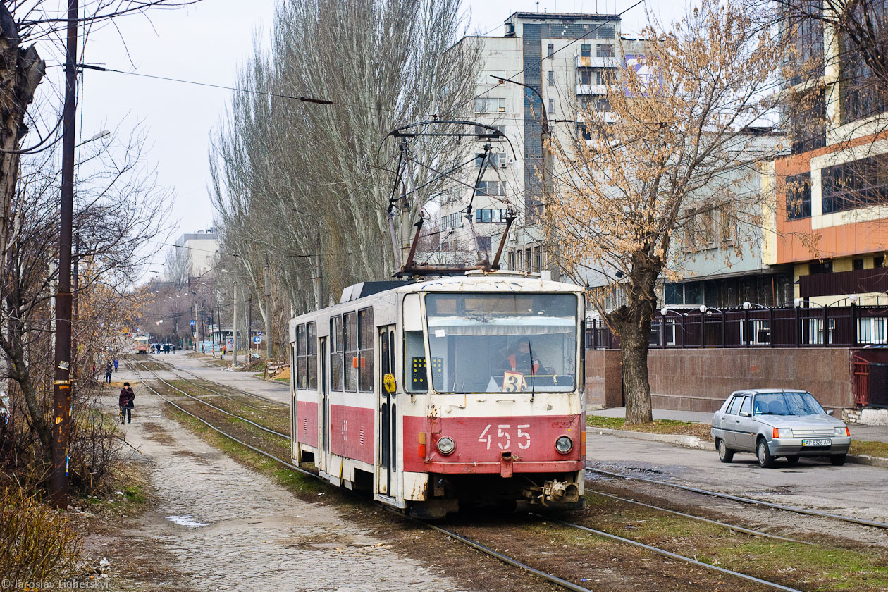 Запорожье, Tatra T6B5SU № 455