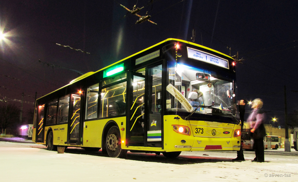 Черкассы, ЛАЗ E183D1 № 373