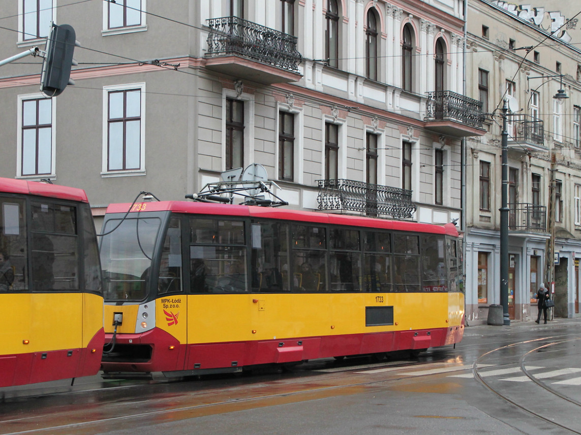 Лодзь, Konstal/MPK 805N-MD14 № 1733 Лодзь, Konstal/MPK 805N-MD14 № 1733