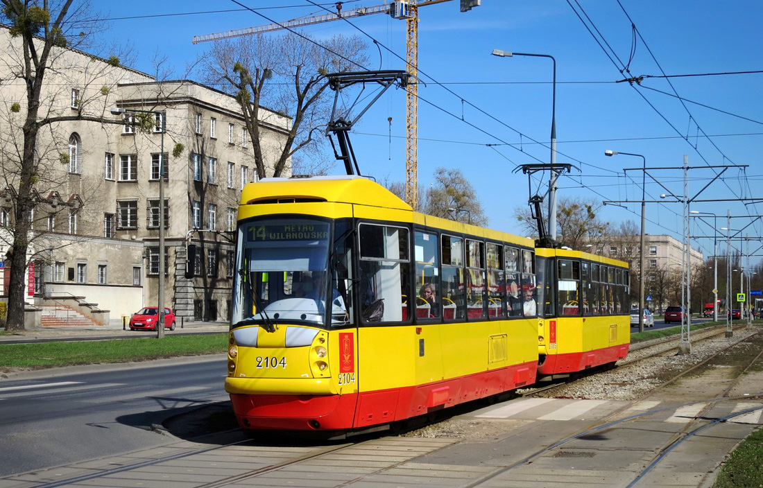 Варшава, Konstal 105N2k/2000 № 2104