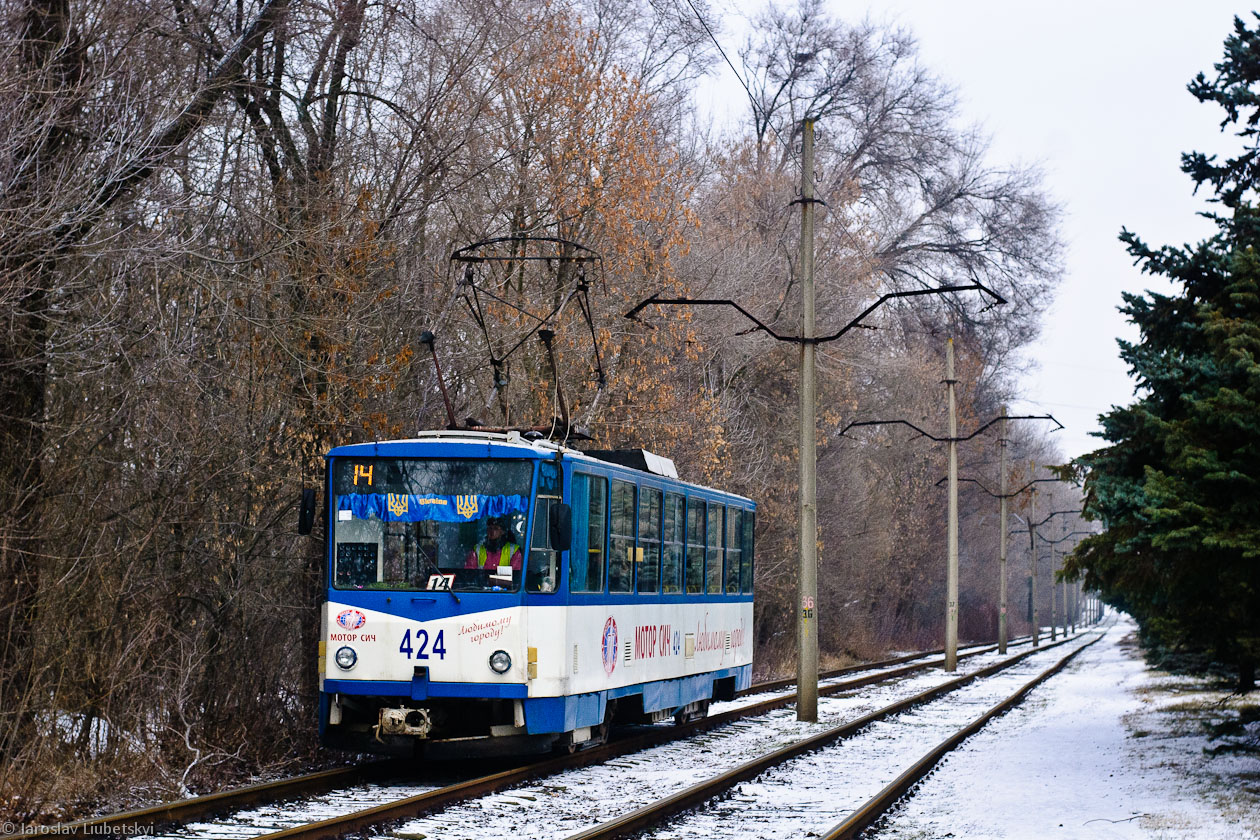 Запорожье, Tatra T6B5SU № 424