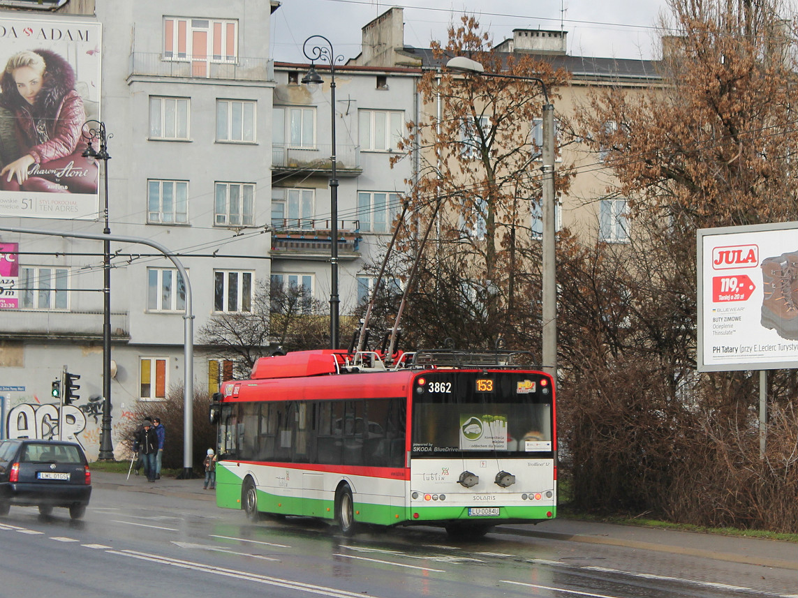 Люблин, Solaris Trollino III 12 Škoda № 3862