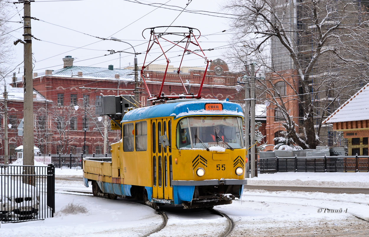 Волгоград, Tatra T3SU (двухдверная) № 55