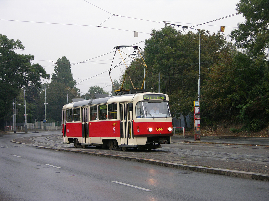 Прага, Tatra T3R.P № 8447