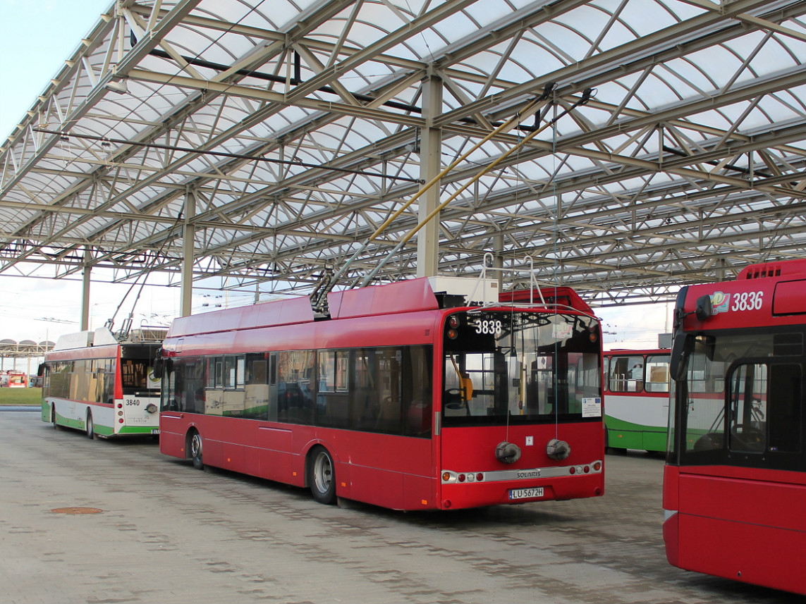 Люблин, Solaris Trollino III 12 AC № 3838