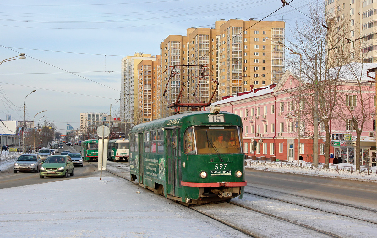 Екатеринбург, Tatra T3SU № 597