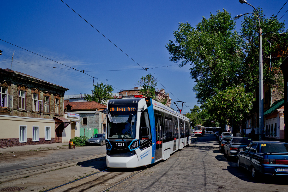 Самара, Stadler B85300М «Метелица» № 1221; Самара — Конечные станции и кольца (трамвай)