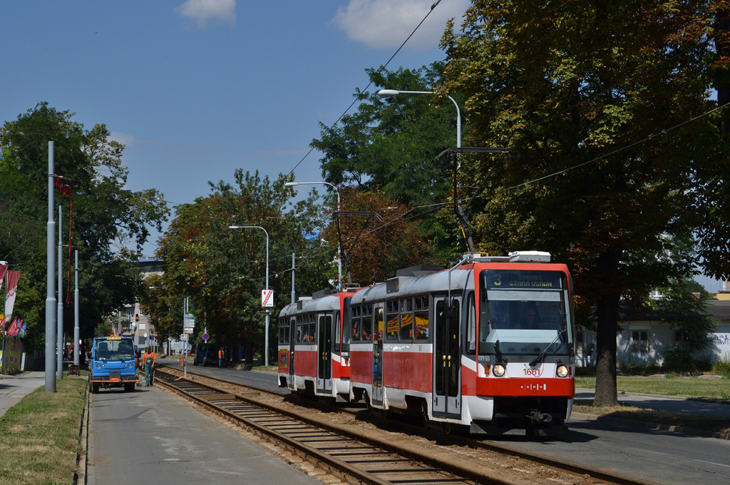 Брно, Tatra T3R (1995) № 1661; Брно, Tatra T3R (1995) № 1662