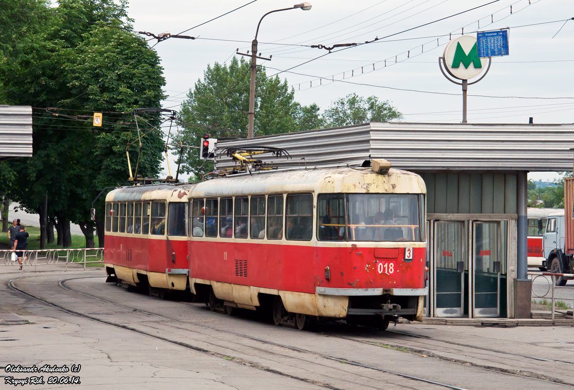 Кривой Рог, Tatra T3R.P № 018