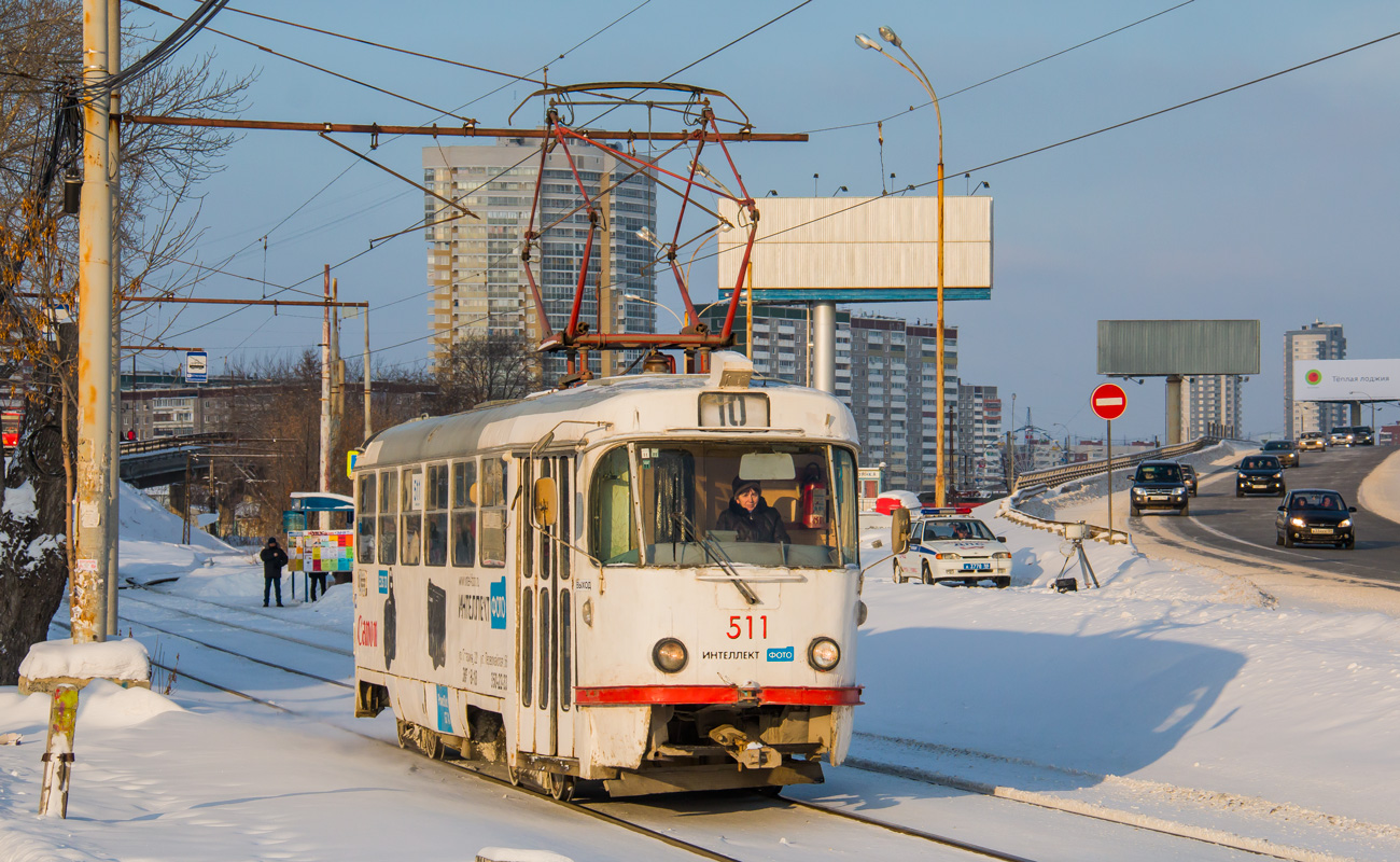 Екатеринбург, Tatra T3SU (двухдверная) № 511