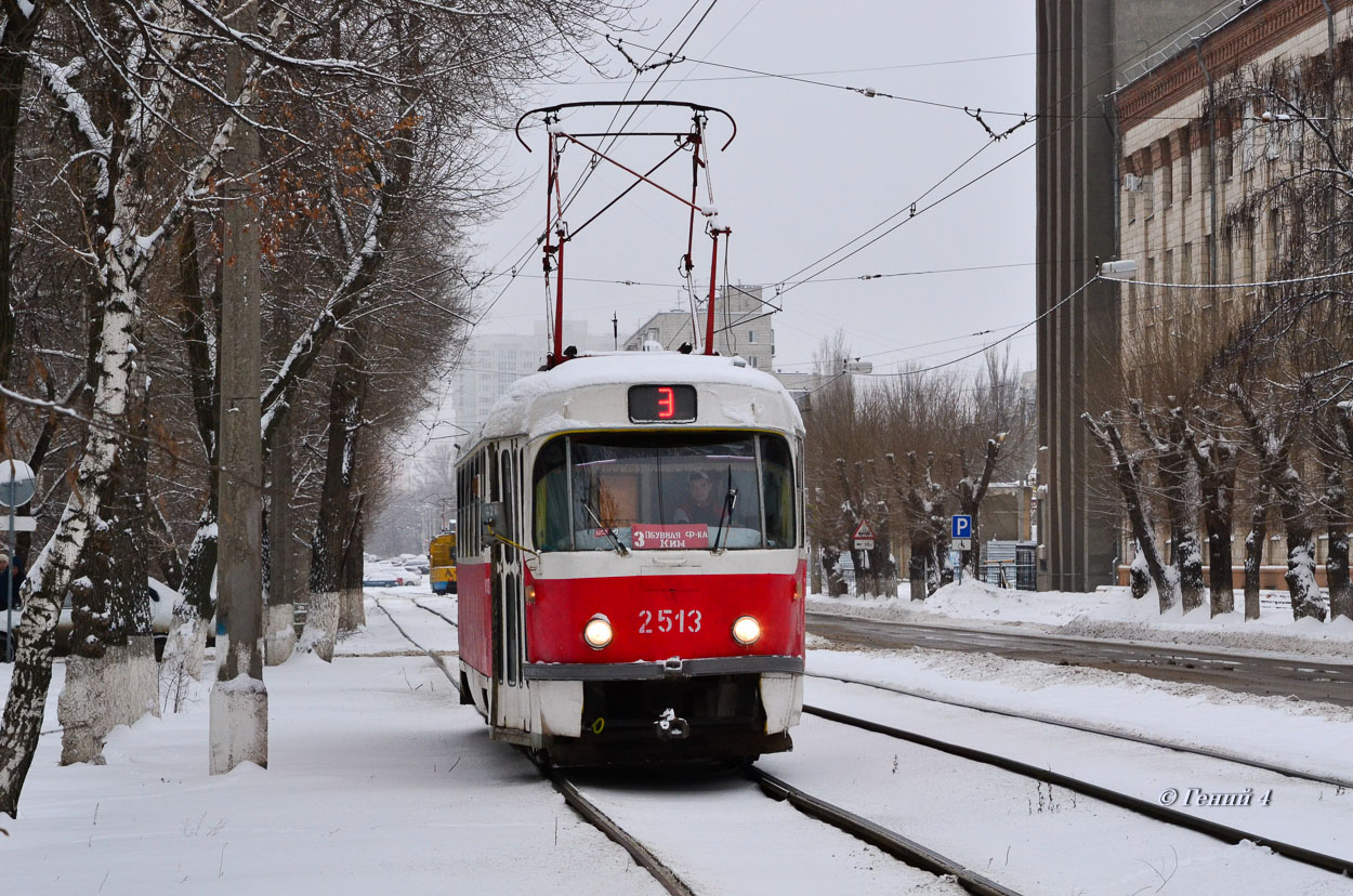 Волгоград, Tatra T3SU (двухдверная) № 2513