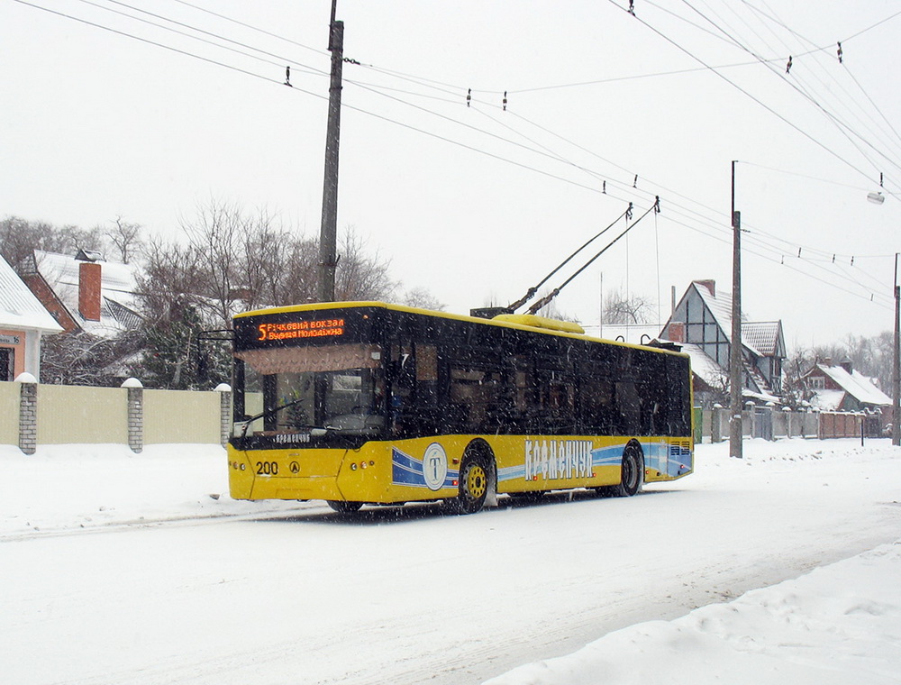 Кременчуг, ЛАЗ E183D1 № 200